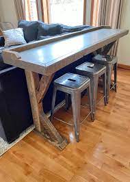 Shop items you love at overstock, with free shipping on everything* and easy returns. First Post Here Behind The Couch Bar Top From Reclaimed Wood Woodworking
