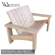 Banc Pour Salon De Jardin Wood Structure
