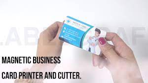 These websites print your magnetic business card and mail them to you. Magnetic Business Card Printer And Cutter Youtube
