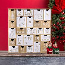 Amazon Com Juegoal Advent Calendar With 25 Drawers Countdown To Christmas Re Christmas Countdown Calendar Advent Calendars For Kids Christmas Advent Calendar
