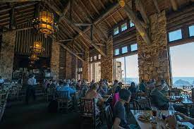 Featuring a casual environment, the canyon lodge dining room overlooks the forest of the canyon area and serves breakfast, lunch and dinner. Grand Canyon North Rim Lodge Dining Room Picture Of Grand Canyon Lodge Dining Room Grand Canyon National Park Tripadvisor