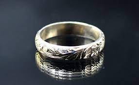 Each is made with care, one ring at a time, by our master jewelers. Silver Floral Band Leaf And Flower Ring Neoclassical Floral Etsy