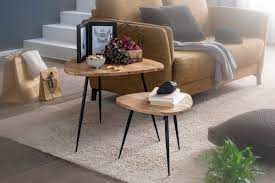 Couchtisch klein eiche , couchtisch vista klein 50x40x50cm cm eiche metall, couchtisch malmo klein von take me home i holzdesignpur, li il robas lund couchtisch hope mdf hochglanz eiche. Wohnling 2er Set Satztisch Akazie Massivholz Metall Couchtisch Klein