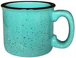Top rack dishwasher safe, but we recommend. Amazon Com Marble Creek Ceramic Campfire Mug Single 15oz Aqua Kitchen Dining