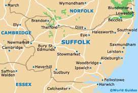 Tourist Map Of Suffolk Suffolk County Tourism And Tourist Information: Information About Suffolk  Area, Uk