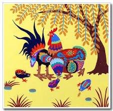 Jinshan Peasant Painting Animals Gallery Chinese Folk Art Chickens Chinese Folk Art Art Pop Art Painting