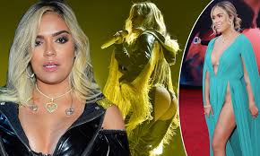 Pagespublic figuremusician/bandfrases karol g baby. Karol G Flashes Derriere In Thong Bodysuit On Latin Grammy Awards Stage After Rocking Teal Dress Daily Mail Online