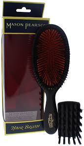 I focused on the mason pearson's claims that it detangles the hair and stimulates the scalp (determining how well a brush distributes the hair's oils is tricky and may vary from person. Mason Pearson 2pc B2 Dark Ruby Extra Small Pure Bristle Brush Shopstyle