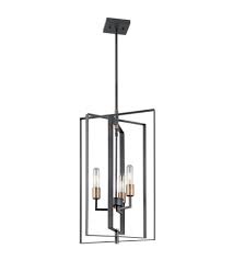 Clear crystal cylinder suspension light industrial style length adjustable black foyer pendant beautifulhalo com. Kichler 43983bk Taubert 3 Light 15 Inch Black Foyer Pendant Ceiling Light