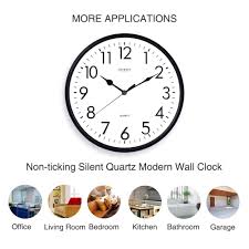 Buy garage clocks and get the best deals at the lowest prices on ebay! 10 Silent Digital Clock Non Ticking Large Display Battery Operated Decorative Quartz Outdoor Clocks For Kitchen Office Patio Pool Bathroom Living Room School Ocest Wall Clock Clocks Home Kitchen Emosens Fr
