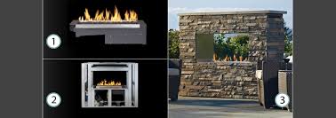 This gas fire pit project is made of concrete. Modern Outdoor Gas Fireplaces Fireplace Kits Regency