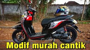 Modifikasi scoopy standar hitam putih. Modifikasi Scoopy Simple Hemat Fungsionalitas Youtube