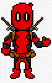 The cool thing about them is when they are scaled to full screen they don't look crappy. Deadpool Pixel Art Deadpool Pixel Art Gif Clipart 4584285 Pikpng