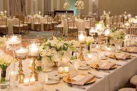 Elegant Florida Resort Wedding With Images Gold Wedding Centerpieces Wedding Reception Flower Arrangements Gold Wedding Reception