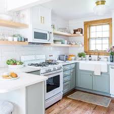 This Cabinet Color Never Gets Old To Me Thehappytudor Kitchen Remodel Small Kitchen Remodel Cost Kitchen Interior