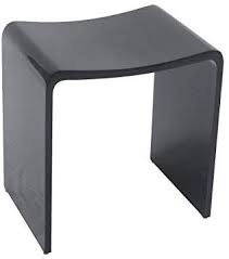 Amazon De Kkr Design Badhocker Duschhocker Aus Mineralguss In Den Farben Weiss Grau Und Schwarz Duschhocker Hocker Dusche