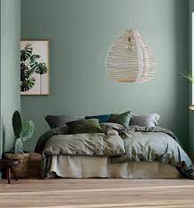 Urban Jungle Hager Home Wandfarbe Schlafzimmer Beruhigend Grune Schlafzimmerideen Zimmer