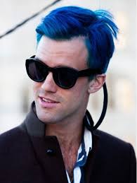 Black And Blue Hairstyles Men Blue Blue Hair Creative Hair Hair Color Mens Blue Hair Men Hair Color Mens Hairstyles