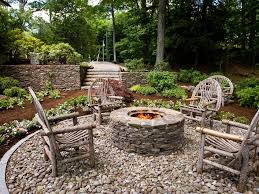 Add a metal fire pit to the center and patio chairs around it for an equally comfortable space. Rustic Style Fire Pits Hgtv