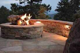 We have been developing custom designed fire pits, fireplaces, torches and more in the united states since 1999. Custom Fire Pits In Evergreen Evergreen Landscape Design