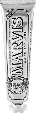 Marvis whitening mint, with a sharp taste of cool mint for a pleasant and lasting freshness, helps remove plaque, while gently whitening teeth, for a brighter, more beautiful, splendid smile. Marvis Whitening Mint