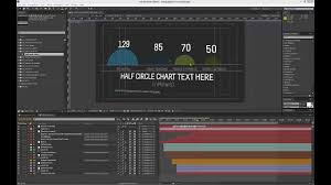 Infographics After Effects Template Half Circle Chart Tutorial