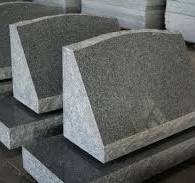 Light Grey G633 Polished Slant Marker Tombstone | Grey ...