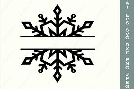On sale on sale free 4th of july time to sparkle and shine in svg, eps, pdf, dxf, png formats. Snowflake Frame Svg Split Monogram Svg Christmas Border 895167 Illustrations Design Bundles