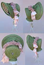1830 S Romantic Period Bonnet Victorian Hats Antique Hats Bonnet Pattern