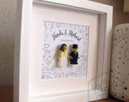 Lego Mini Figure Bride Groom Wedding Gift Personalised Frame Gift Present Mr And Mrs Gift Pres Lego Wedding Wedding Gifts For Groom Wedding Gifts For Couples