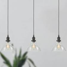 Pendant lighting and hanging lights. Bronze Industrial Barn Shaped Kitchen Island Pendant Light Claxy