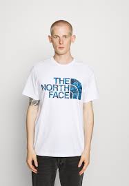 The north face has been crafting quality outdoor clothing, backpacks and shoes for more than 50 years. The North Face Standard Tee T Shirt Print White Clear Lake Blue Weiss Zalando De