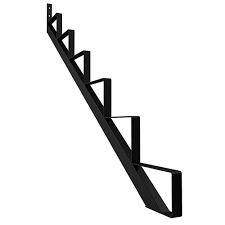 Most risers are made from deck boards or fascia material. Peak Products 6 Step Steel Stair Riser In Black Includes 1 Stair Stringer The Home Depot Canada