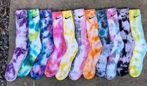 Tie Dye Nike Socks Ropa De Bricolaje Calcetines Retro Calcetines De Nike
