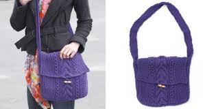 In any cable knitting pattern, you'll find a few new abbreviations. Darling Cables Knitted Bag Free Knitting Pattern