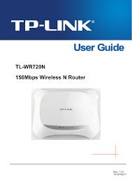 Wr720n 150mbps Wireless N Router Model Number Tl Wr720n User Manual Tl Wr720n User Guide Rev1 Tp Link Technologies