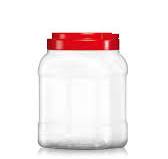 PET 120mm Wide mouth 2400ml Square Jars (J1204) - Certified ...