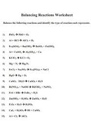 Molecules or compounds on the right side of the equation which are the result of chemical change are called: 19 Sample Balancing Chemical Equations Worksheets In Pdf Ms Word