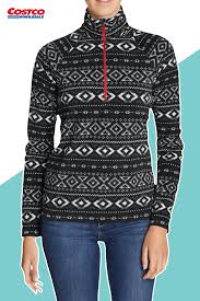 Eddie Bauer Ladies Zip Fleece French Terry Jacket Womens Activewear Knit Hoodie