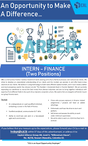 Finance Intern Finance International Alliance