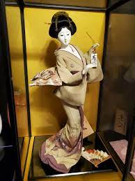 Japanese Skiyo Doll Research Institute Oyama doll in Glass case. Kimono.  Vintage | eBay