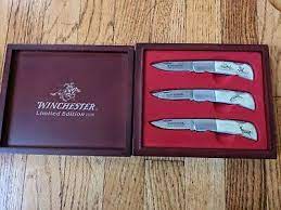 Create an account or log into facebook. Winchester Limited Edition 2006 3 Knife Set New In The Box 15 00 Picclick