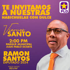 Hoy Vierne Santo, Habichuelas con Dulce en el parque, no te las puedes  perder #RamonSantosDiputado #FafaelGonzalezSenador #AbelPresidente