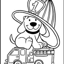 Cute Clifford The Big Red Dog Coloring And Drawing Sheet Minion Coloring Pages Truck Coloring Pages Fire Safety Preschool