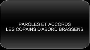 Les copains d'abord est une chanson de georges brassens parue en 1964 en ouverture de son dixième album, auquel elle donne son titre. Accords Et Paroles Guitare Les Copains D Abord Youtube