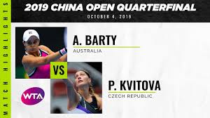 09/28 kvitova, bertens tested in openers. Ashleigh Barty Vs Petra Kvitova 2019 China Open Quarterfinal Wta Highlights Youtube