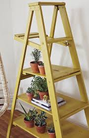 Nesting Ladder Display Makeover Ladder Display Bookshelves Diy Ladder Decor