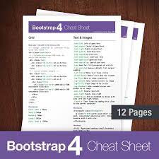 Bootstrap 4 Cheat Sheet All Classes List With Descriptions 2021 Web Design Quotes Cheat Sheets Learn Web Development