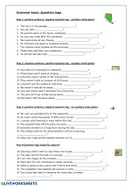 Question Tags Interactive Worksheet In 2020 This Or That Questions Personal Pronouns All Tenses