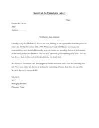 This letter states and affirms that you have worked with an. 15 Experience Letter Sample Templates Pdf Free Premium Templates